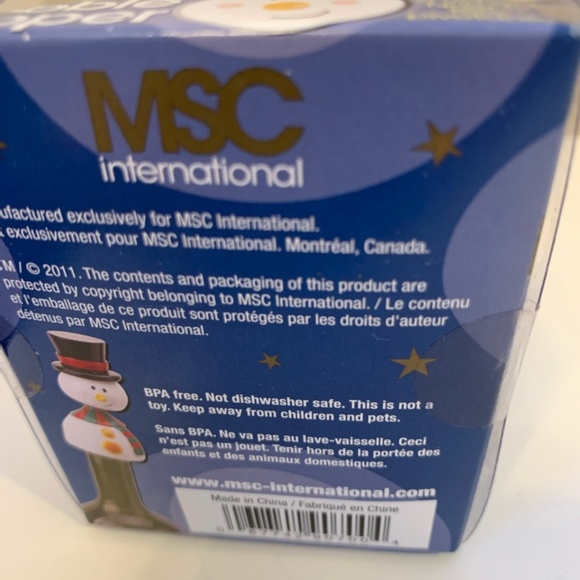 Christmas Wine Bobble Topper Snowman - Picture 2 of 4